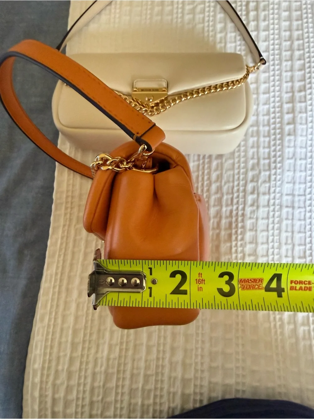 Michael Kors Orange Leather Shoulder Bag